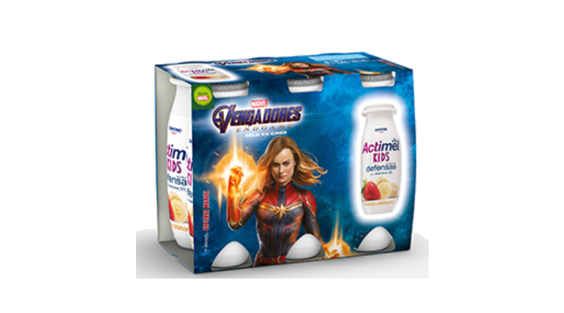 Actimel Kids lanza una edición especial inspirada en Vengadores: Endgame