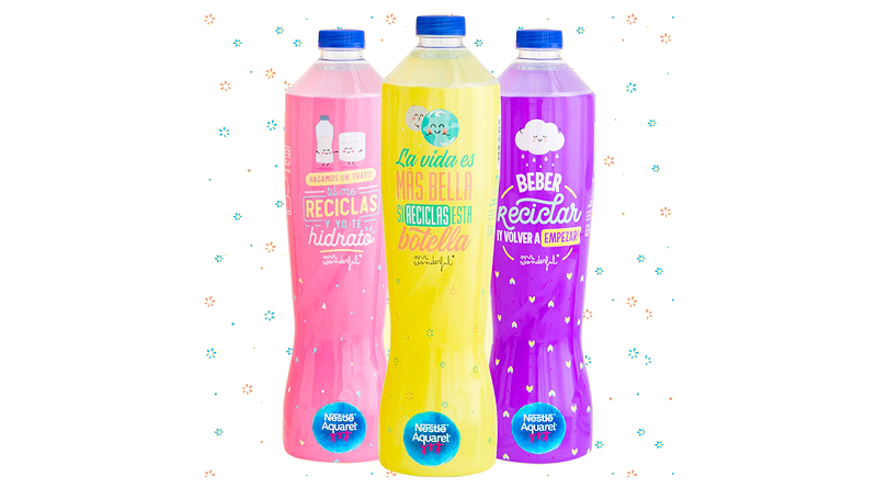 Nestlé Waters lanza su primera botella de agua fabricada con plástico PET reciclado