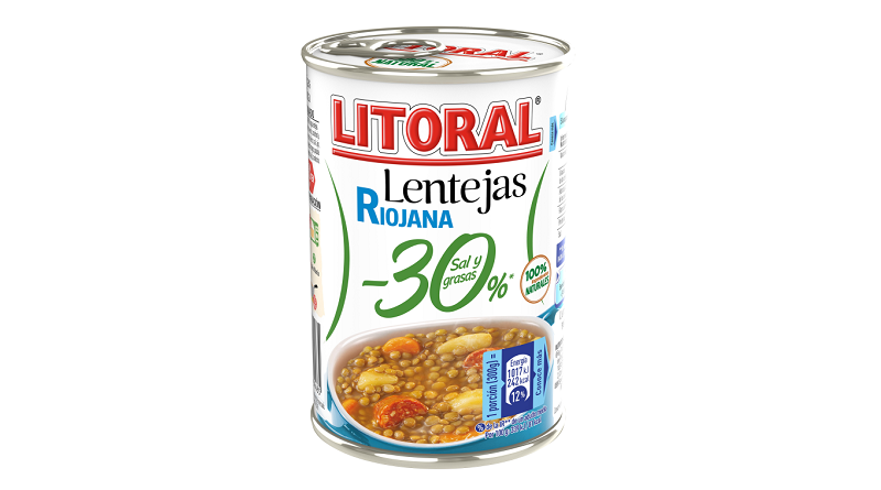 Litoral lanza sus nuevas Lentejas Riojana,  más ligeras e igual de sabrosas