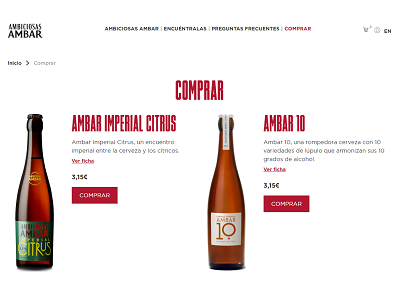 Cervezas Ambar pone en marcha su e-commerce