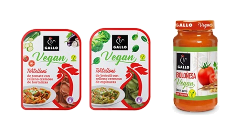 Gallo lanza una nueva gama  de pasta fresca y salsa vegana