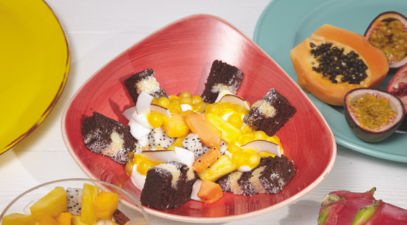 Cake Bowl Caribeño: el sabor de verano en un bol