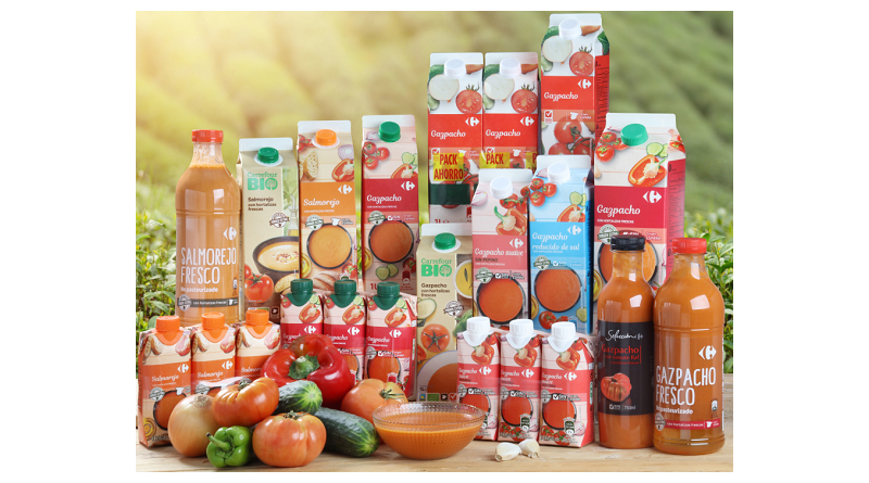 Carrefour refresca su gama de gazpachos