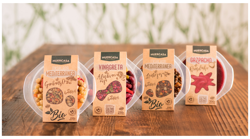 Nuevas ensaladas ecológicas de legumbres Huercasa