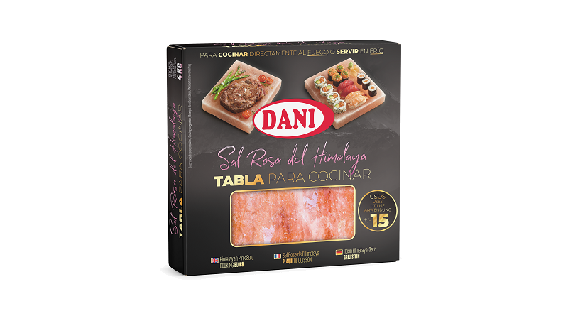 Dani lanza al mercado la tabla para cocinar de sal rosa del Himalaya