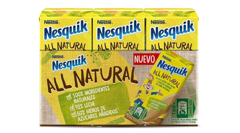 Nestlé lanza sus nuevos batidos Nesquik All Natural