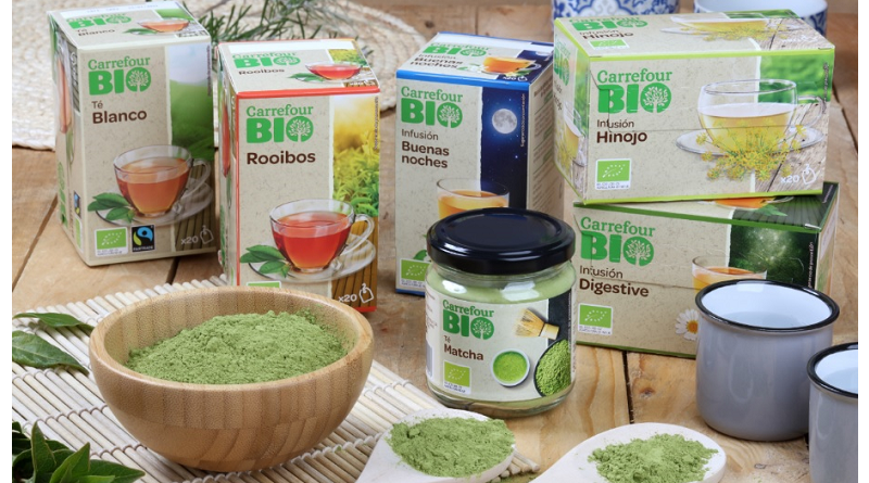 Carrefour presenta su gama de tés e infusiones ecológicas