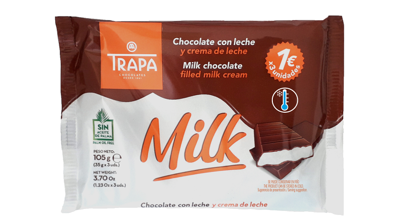 Trapa presenta un nuevo formato para sus Trapamilk