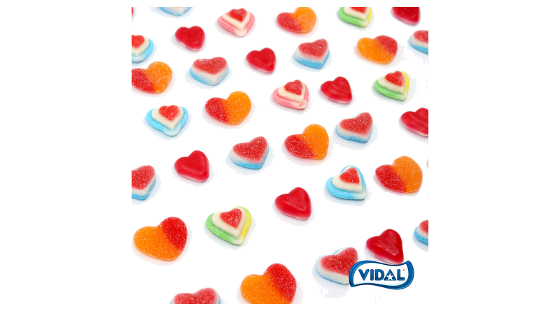 Corazones para endulzar San Valentín, de la mano de Vidal Golosinas