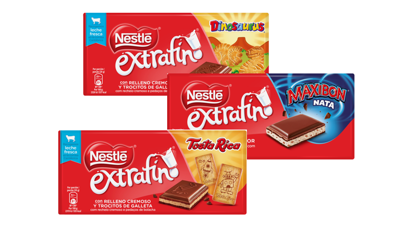 NESTLÉ EXTRAFINO innova con tabletas rellenas con galleta