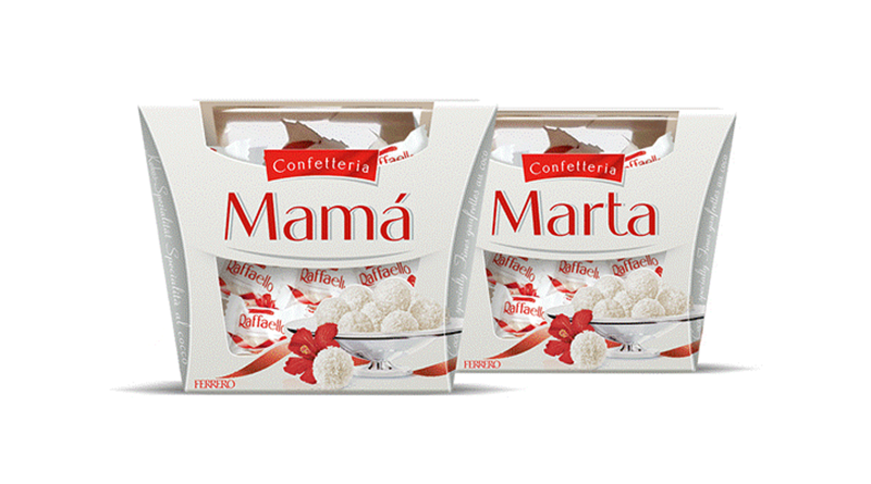 Raffaello personaliza sus bombones