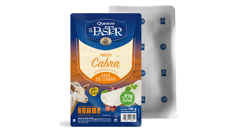 Los envases de Quesos El Pastor, con menos plástico y más sostenibles