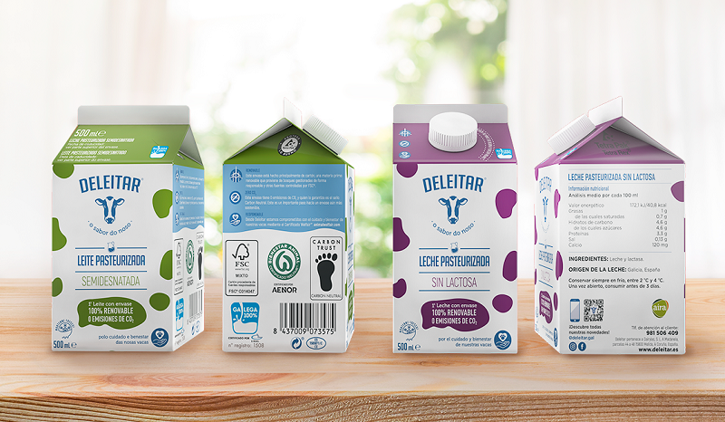 Leche fresca Deleitar, ahora en envases de medio litro