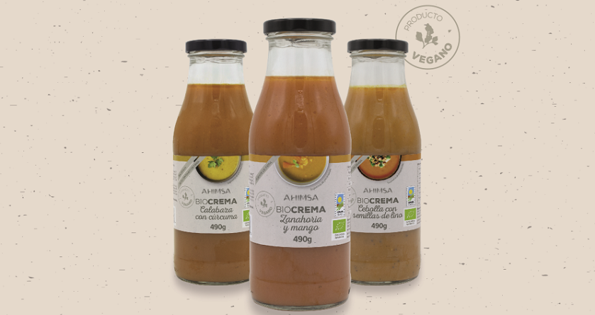 Nuevas Biocremas de Verduras Ecológicos Ahimsa