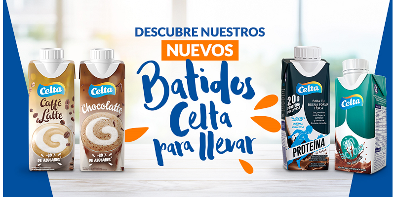 Leche Celta lanza al mercado nuevos batidos para llevar este verano