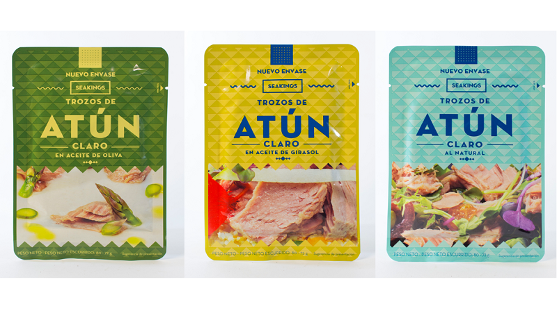 SEAKINGS revoluciona el lineal de las conservas con su rompedor packaging “pouch” de atún en bolsa