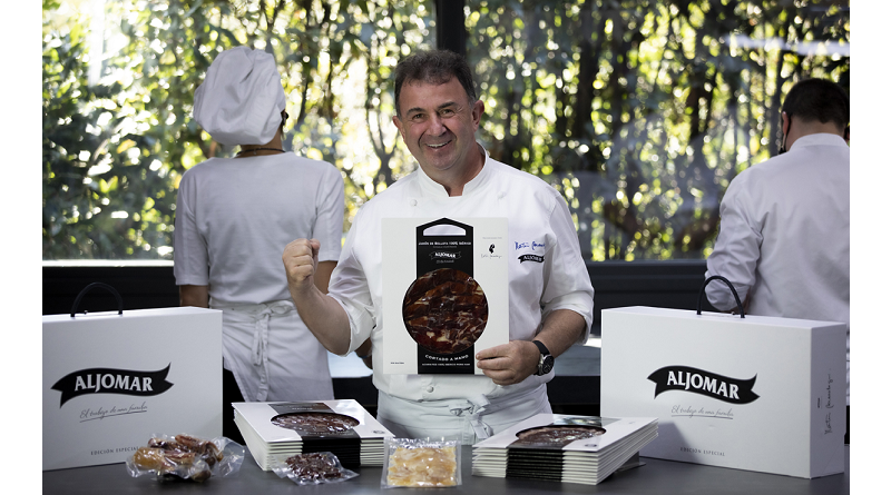 Jamones Aljomar presenta sus nuevos packs corte a cuchillo Especial Selección Martín Berasategui