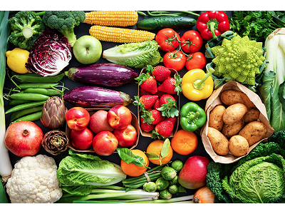 El consumo per cápita de frutas y hortalizas en los hogares aumentó un 11%