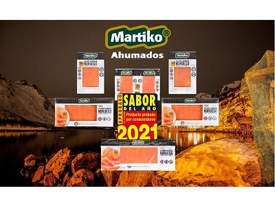 La gama de Salmón Ahumado Noruego Premium Martiko ha sido premiada Sabor del Año 2021