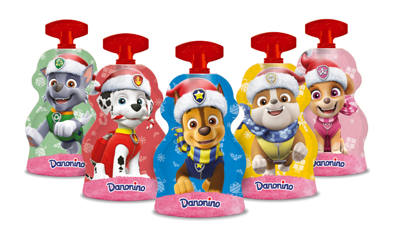 Danonino celebra la Navidad con La Patrulla Canina