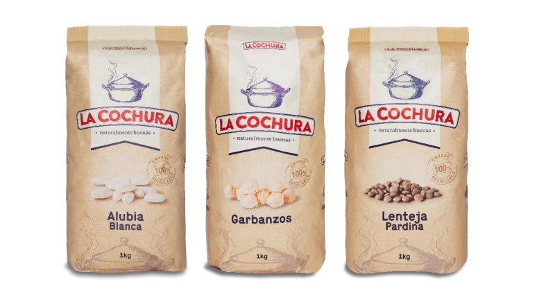 La Cochura lanza las legumbres envasadas en papel 100 % reciclable