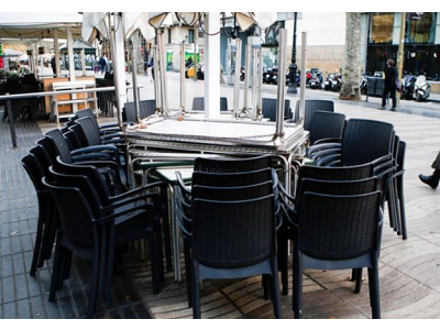 Fuerte caída del negocio en los principales sectores de hostelería y colectividades