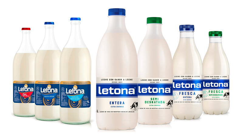Letona, la leche de referencia de los bares llega ahora también a los hogares
