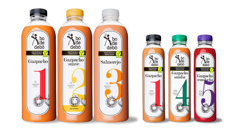 Bo de debò amplia su familia de gazpachos de diferentes sabores