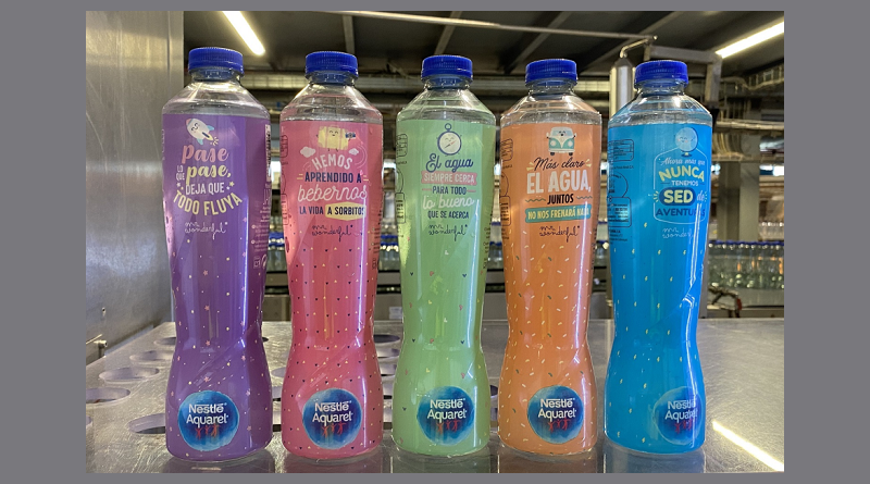 Nestlé Aquarel amplía su porfolio de botellas fabricadas con plástico reciclado y reciclable