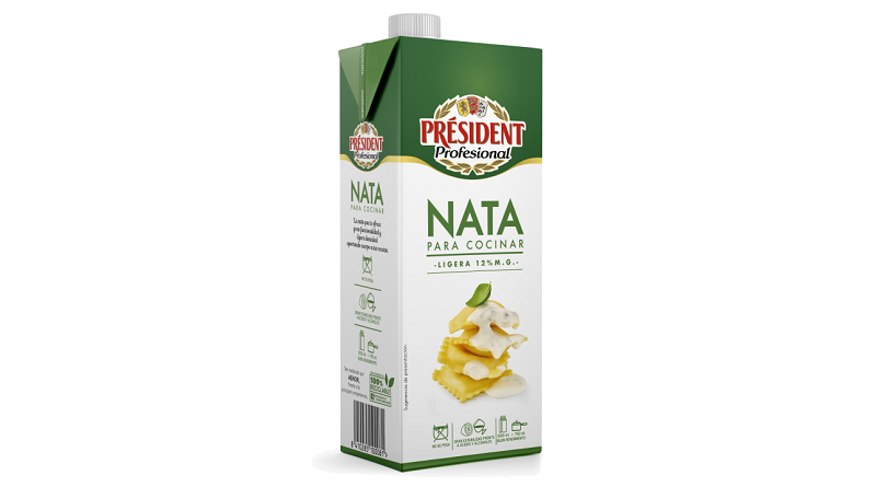 Lactalis amplía su gama de natas de cocina Président Profesional