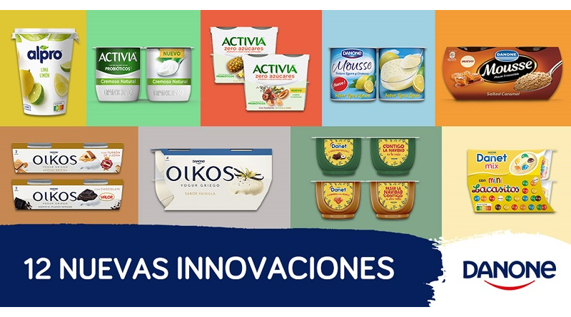 Danone sigue innovando este 2021con 12 nuevos productos