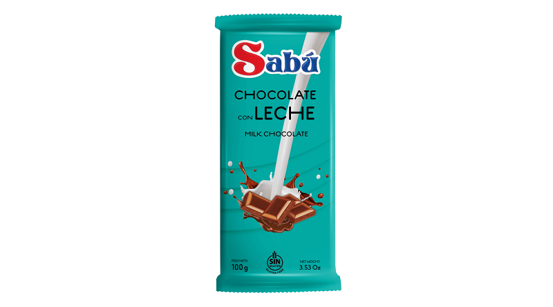 Nueva tableta de chocolate con leche extrafino de Chocolates Sabú