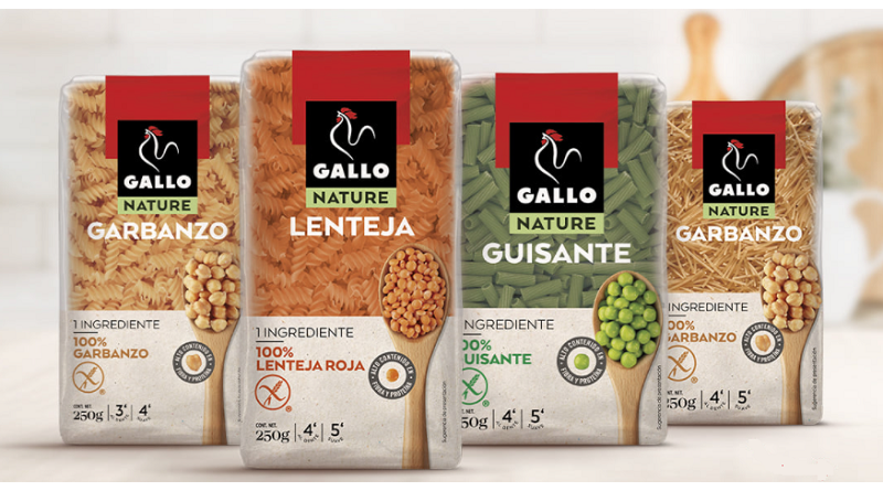 Nueva línea de Pastas Gallo: Gallo Nature 100% Legumbre