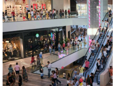 La afluencia en centros comerciales regresará en enero a niveles pre-pandemia