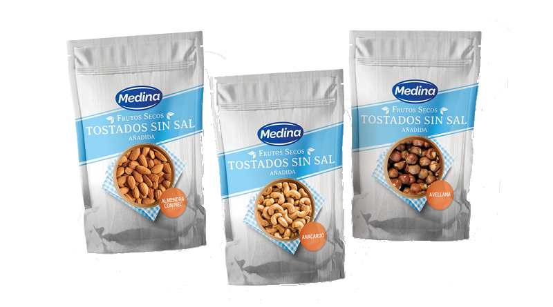 Frutos Secos Medina lanza su nueva gama de Tostados sin sal