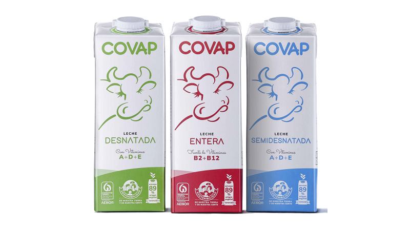 Nuevo envase sostenible de Lácteos Covap