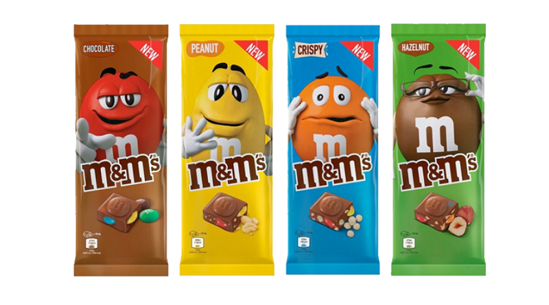 Mars celebra el 80 aniversario de su marca M&M’s entrando en la categoría de tabletas de chocolate