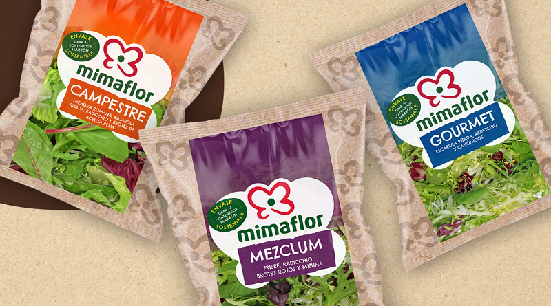 Primaflor utilizará bolsas compostables libres de plástico para sus ensaladas de IV Gama