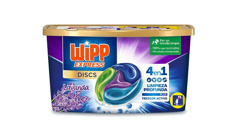 Wipp Express Discs 4en1, ahora con perfume de lavanda