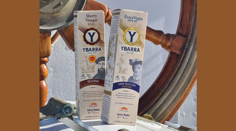 Ybarra se embarca en el Juan Sebastián de Elcano con su Virgen Extra y Vinagre de Jerez “Especial V Centenario”