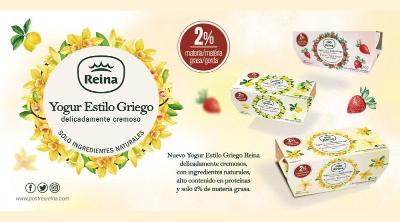 Reina Yogur lanza su nueva gama de yogur estilo griego bajo en grasa