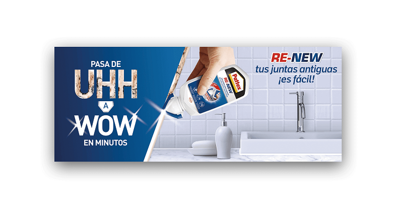 Pattex mejora la silicona RE-NEW, ahora más fácil de aplicar