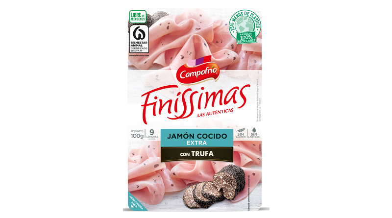 Campofrío presenta las nuevas 'Finíssimas de Jamón Cocido Extra con Trufa'