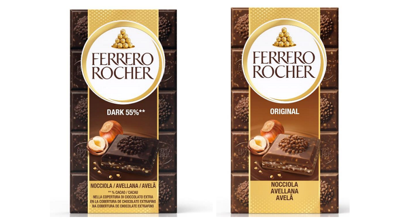 Ferrero Rocher estrena nueva imagen de sus tabletas de chocolate premium