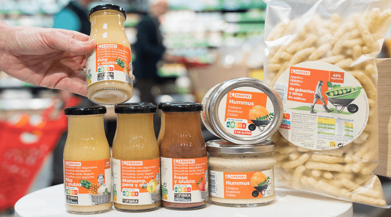 Eroski comercializará tres productos saludables con base de legumbre