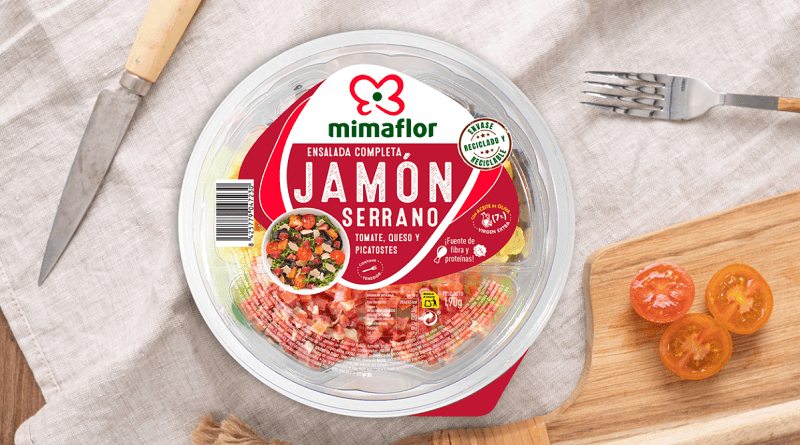Mimaflor lanza la nueva ensalada con Jamón Serrano