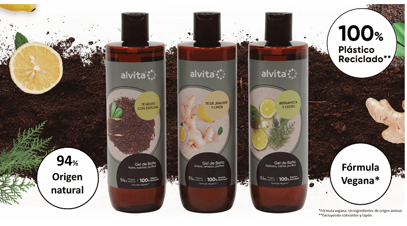 Alvita presenta su nueva gama de geles de baño sostenibles
