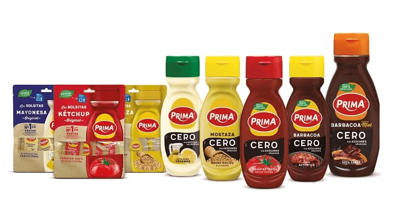 Salsas Prima renueva su imagen, con envases nuevos mucho más sostenibles