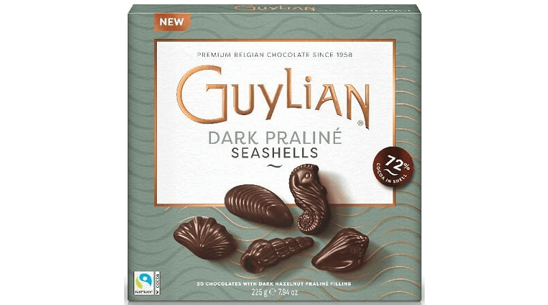 Guylian presenta las deliciosas conchas Dark de Praliné