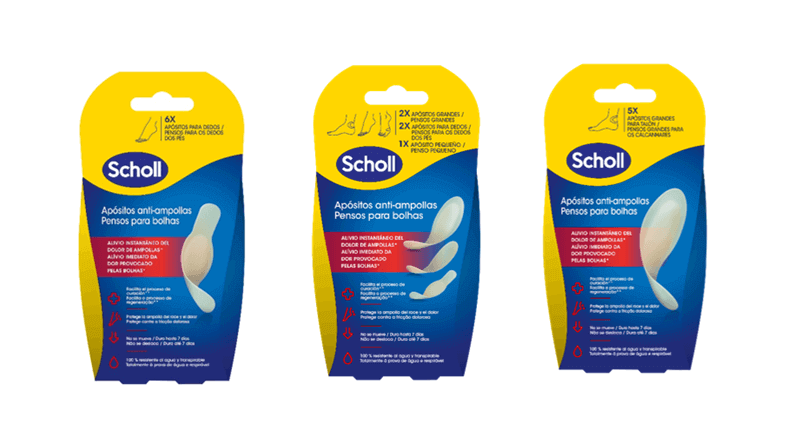 Scholl innova con una nueva gama de productos hidrocoloides para ampollas